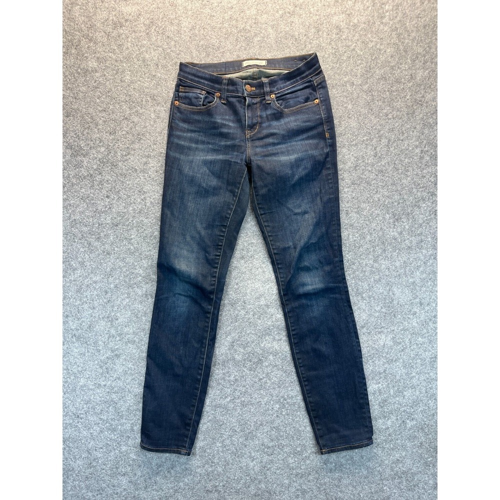 Madewell Jeans Women's 26 Skinny Skinny Dark Blue Stretch Denim Jeans